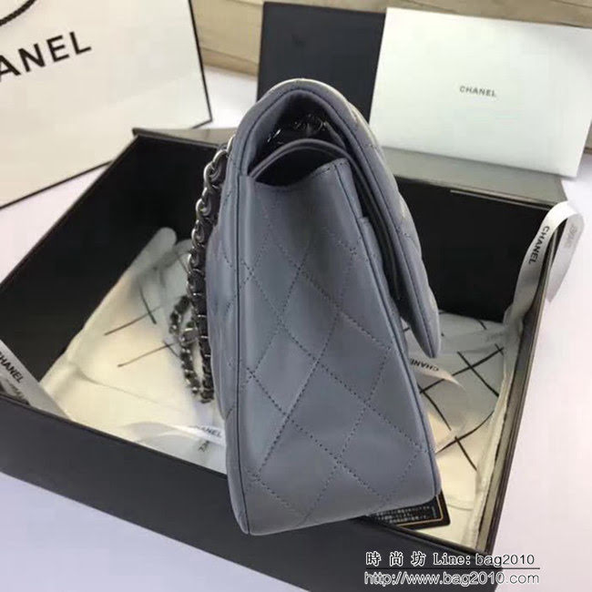 香奈兒CHANEL 升級版A1113全新經典小羊皮金銀鏈條單肩斜挎包 DSC1765